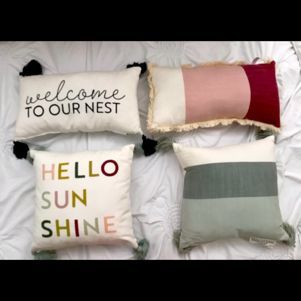 🌸3/$12 NEW Accent Pillows